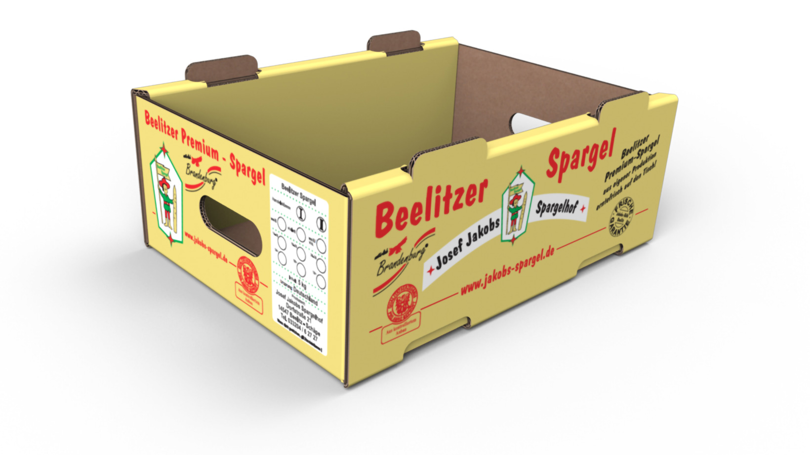 Stanzverpackung für Obst und Gemüse - Spargelsteige Jakobs Spargelhof Stanzverpackung für Obst und Gemüse - Spargelsteige Jakobs Spargelhof