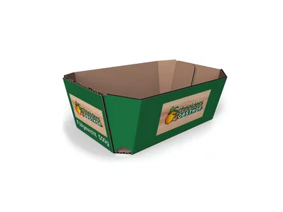 Obstschale aus Wellpappe Obstschale aus Wellpappe