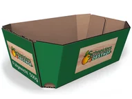 Obstschale aus Wellpappe Obstschale aus Wellpappe