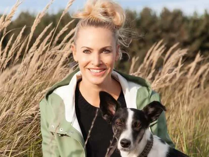 Founder Birgitta Ornau with her dog NISA Founder Birgitta Ornau with her dog NISA
