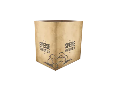 Semi-corrugated box for fruit and vegetables Semi-corrugated box for fruit and vegetables