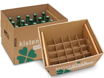 Corrugated cardboard beer crate - Kistenglück Corrugated cardboard beer crate - Kistenglück