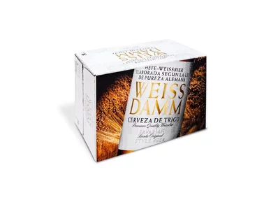 Transport packaging beverages with Weissdamm - imprint Transport packaging beverages with Weissdamm - imprint
