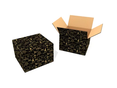 Standard shipping packaging with single-colour printing - Baka Standard shipping packaging with single-colour printing - Baka