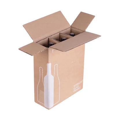 Flaschen-Versandkartons (für 1-3 Flaschen inkl. Einlage) Flaschen-Versandkartons (für 1-3 Flaschen inkl. Einlage)