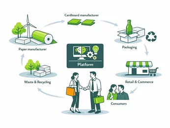 KI-gestützte Serviceplattform für digitale und nachhaltige Prozesse entlang der Wertschöpfungskette der Wellpappenindustrie. KI-gestützte Serviceplattform für digitale und nachhaltige Prozesse entlang der Wertschöpfungskette der Wellpappenindustrie.