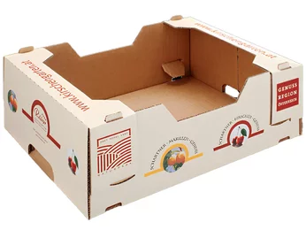Die-cut packaging for fruit and vegetables made of corrugated board - Kirschsteige Reisinger Die-cut packaging for fruit and vegetables made of corrugated board - Kirschsteige Reisinger