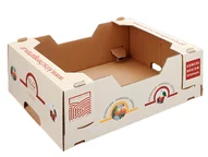 Stanzverpackung für Obst und Gemüse aus Wellpappe - Kirschsteige Reisinger Stanzverpackung für Obst und Gemüse aus Wellpappe - Kirschsteige Reisinger