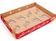 Automatengängiges Tray für Rundbecher aus Wellpappe Automatengängiges Tray für Rundbecher aus Wellpappe