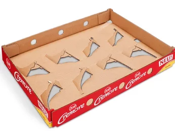 Vending machine tray for round cups made of corrugated board Vending machine tray for round cups made of corrugated board