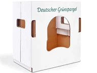 Transport- und Verkaufsverpackung für Spargel aus Wellpappe- stehend Transport- und Verkaufsverpackung für Spargel aus Wellpappe- stehend