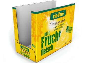 Die-cut packaging for the transport and sale of Tetra Packs and other beverage containers Die-cut packaging for the transport and sale of Tetra Packs and other beverage containers