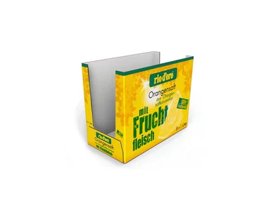 Die-cut packaging for the transport and sale of Tetra Packs and other beverage containers Die-cut packaging for the transport and sale of Tetra Packs and other beverage containers