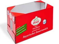 Wrap-around Verpackung aus Wellpappe für Molkereiprodukte - Heimat Vollmilch Wrap-around Verpackung aus Wellpappe für Molkereiprodukte - Heimat Vollmilch