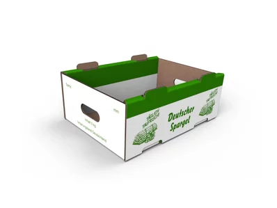 Stanzverpackung für Obst und Gemüse - Spargelsteige 246 mm Stanzverpackung für Obst und Gemüse - Spargelsteige 246 mm