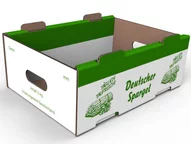 Stanzverpackung für Obst und Gemüse - Spargelsteige 246 mm Stanzverpackung für Obst und Gemüse - Spargelsteige 246 mm