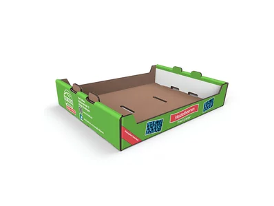 Stanzverpackung für Obst aus Wellpappe - Heidelbeerschalen Hof Soltau