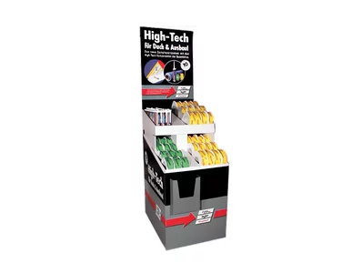 Bodendisplay für Bauteile