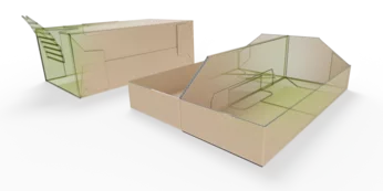 Aufklappbare-Regalverpackung Aufklappbare-Regalverpackung