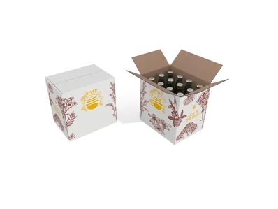 Single-material sales packaging for bottles - Nevel Single-material sales packaging for bottles - Nevel