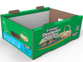 Corrugated board die-cut packaging fruit and vegetables - asparagus risers extra long Corrugated board die-cut packaging fruit and vegetables - asparagus risers extra long