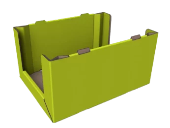 Vorgeklebtes Krempeltray