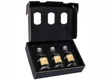 Black corrugated cardboard gift box Black corrugated cardboard gift box