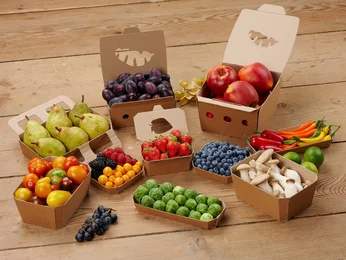 Boxen und Schalen für Obst, Knabbereien wie z.B. Nachos