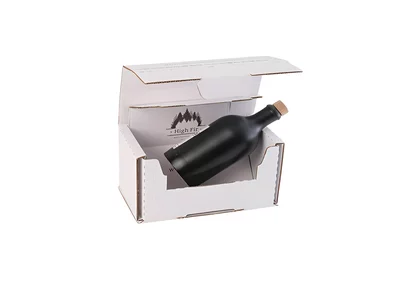Einzelversandverpackung für Gin / Rum aus Wellpappe Einzelversandverpackung für Gin / Rum aus Wellpappe