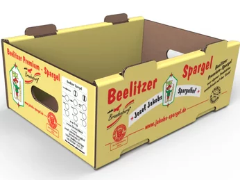 Die-cut packaging for fruit and vegetables - Spargelsteige Jakobs Spargelhof Die-cut packaging for fruit and vegetables - Spargelsteige Jakobs Spargelhof
