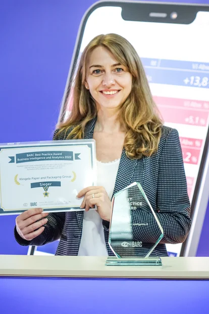 Woman with BARC Award Woman with BARC Award