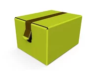 Corrugated box with tear-open aid