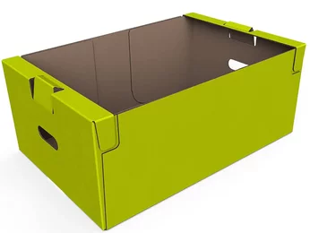 Crates with stacking lugs Crates with stacking lugs