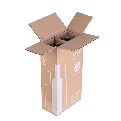 Flaschen-Versandkartons (für 1-3 Flaschen inkl. Einlage) Flaschen-Versandkartons (für 1-3 Flaschen inkl. Einlage)