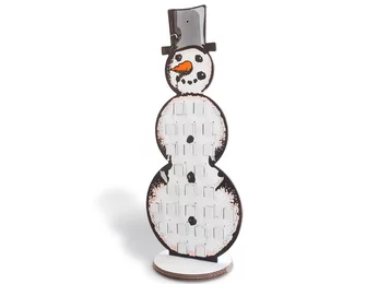 Snowman Advent Calendar from Corrugated Cardboard Snowman Advent Calendar from Corrugated Cardboard