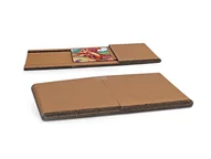 Versandverpackung namens Spiegelritz für den Versand flacher und empfindlicher Packgüter