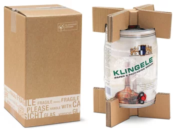 Corrugated cardboard shipping packaging with 5l drum Corrugated cardboard shipping packaging with 5l drum