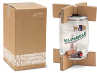 Versandverpackung aus Wellpappe mit 5l-Fass Versandverpackung aus Wellpappe mit 5l-Fass