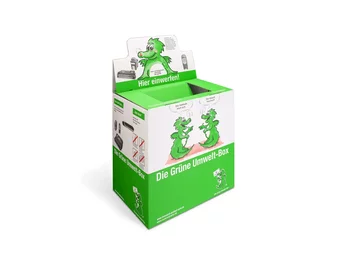 Green environmental box printed with dragon Green environmental box printed with dragon
