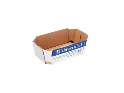 Beerenschale aus Wellpappe - Bickbeernhof Beerenschale aus Wellpappe - Bickbeernhof
