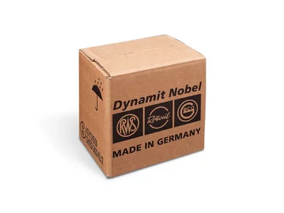 Gefahrgutverpackung aus Wellpappe für Dynamit Nobel