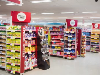 Point-of-Sale (POS) im Supermarkt Point-of-Sale (POS) im Supermarkt