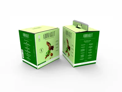 Grillkohleverpackung "Aromaglut" Grillkohleverpackung "Aromaglut"