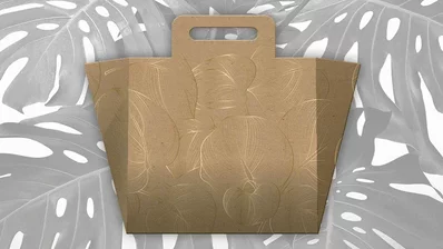 Tragetasche aus Wellpappe